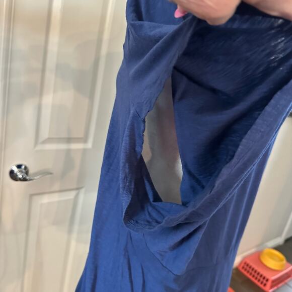 Revolve LA Made Womens Small Pullover Top Navy Blue Short Sleeve Boat Neck NWT - Picture 7 of 10